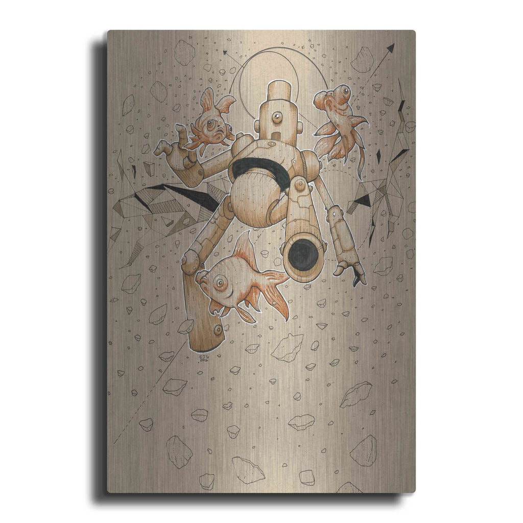 'Float Bot Fish' by Craig Snodgrass – Metal Wall Art