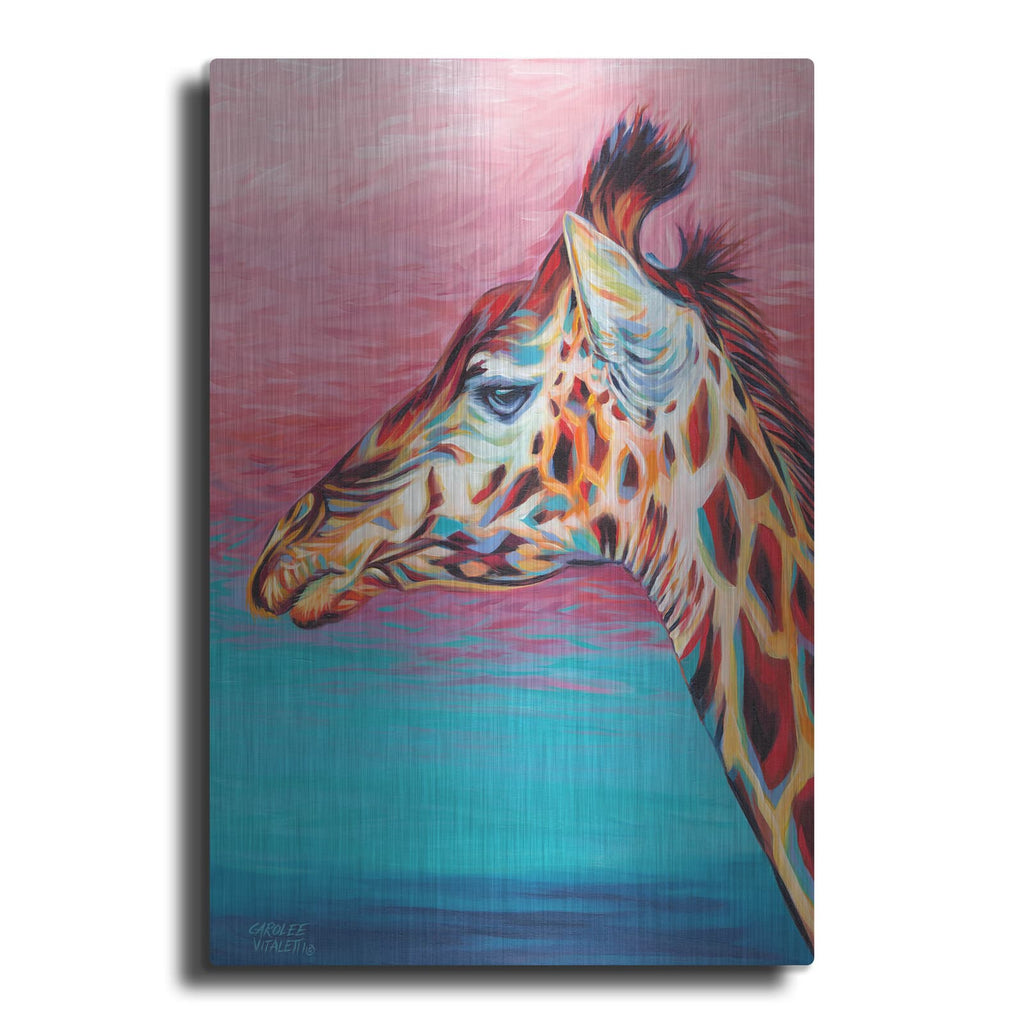 'Sky High Giraffe II' by Carolee Vitaletti – Metal Wall Art