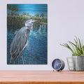 'Peaceful Heron I' by Carolee Vitaletti – Metal Wall Art, 12x16 room view