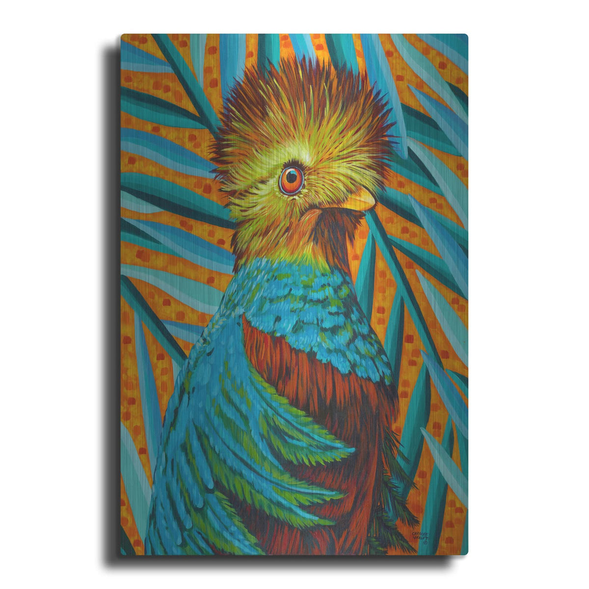 'Bird in the Tropics I' by Carolee Vitaletti – Metal Wall Art