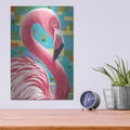 'Fabulous Flamingos I' by Carolee Vitaletti – Metal Wall Art, 12x16 room view
