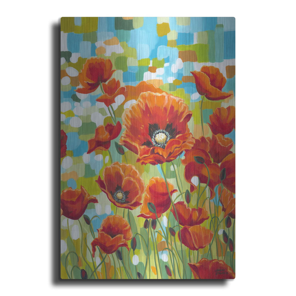 'Vivid Poppies I' by Carolee Vitaletti – Metal Wall Art