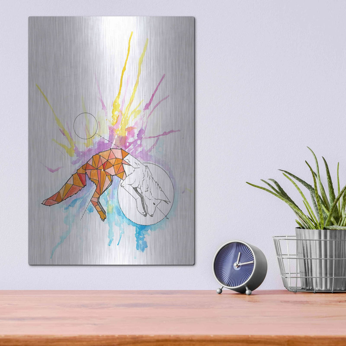 'Fox' by Craig Snodgrass – Metal Wall Art, 12x16 room view