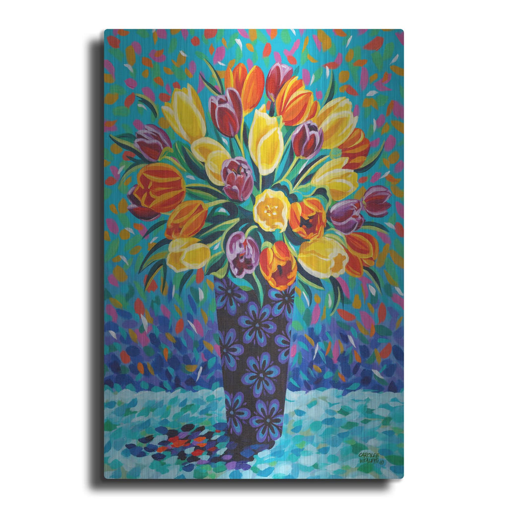 'Bouquet Celebration II' by Carolee Vitaletti – Metal Wall Art