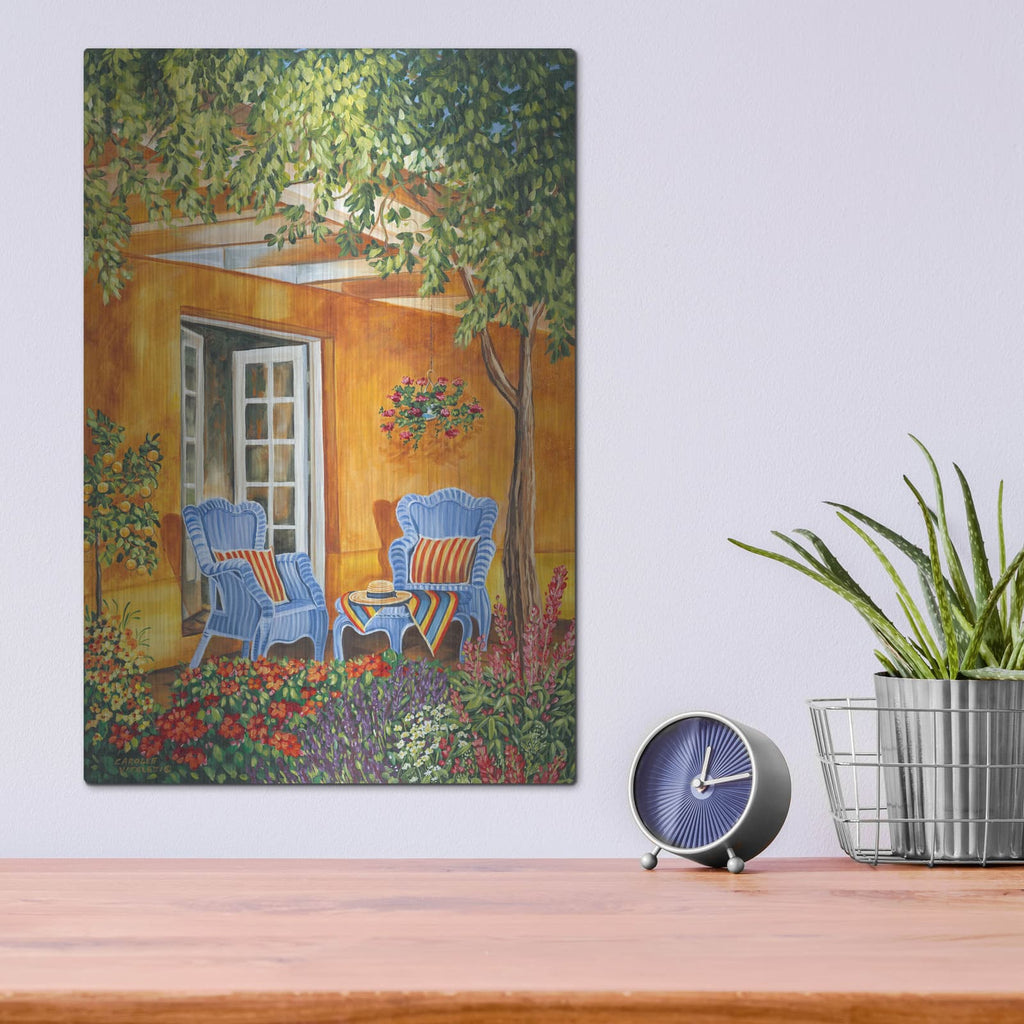 'Tuscan Veranda II' by Carolee Vitaletti – Metal Wall Art, 12x16 room view
