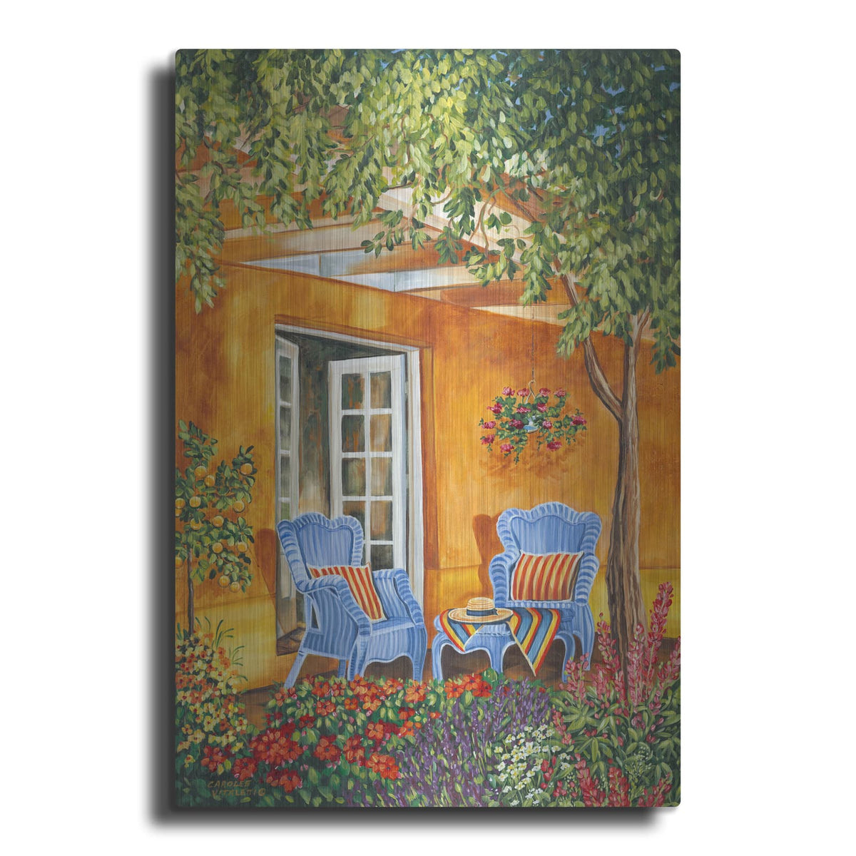 'Tuscan Veranda II' by Carolee Vitaletti – Metal Wall Art
