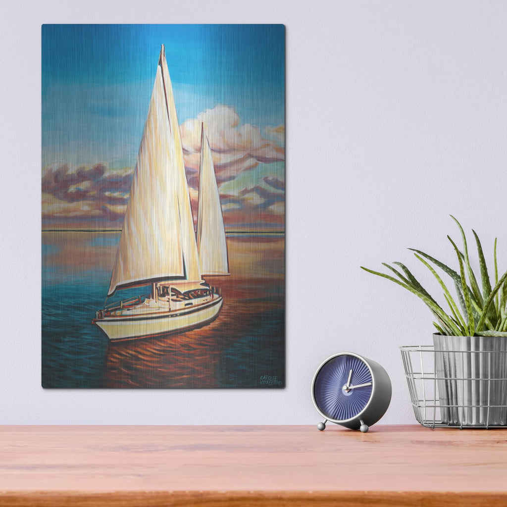 'Sunset Cruise I' by Carolee Vitaletti – Metal Wall Art, 12x16 room view