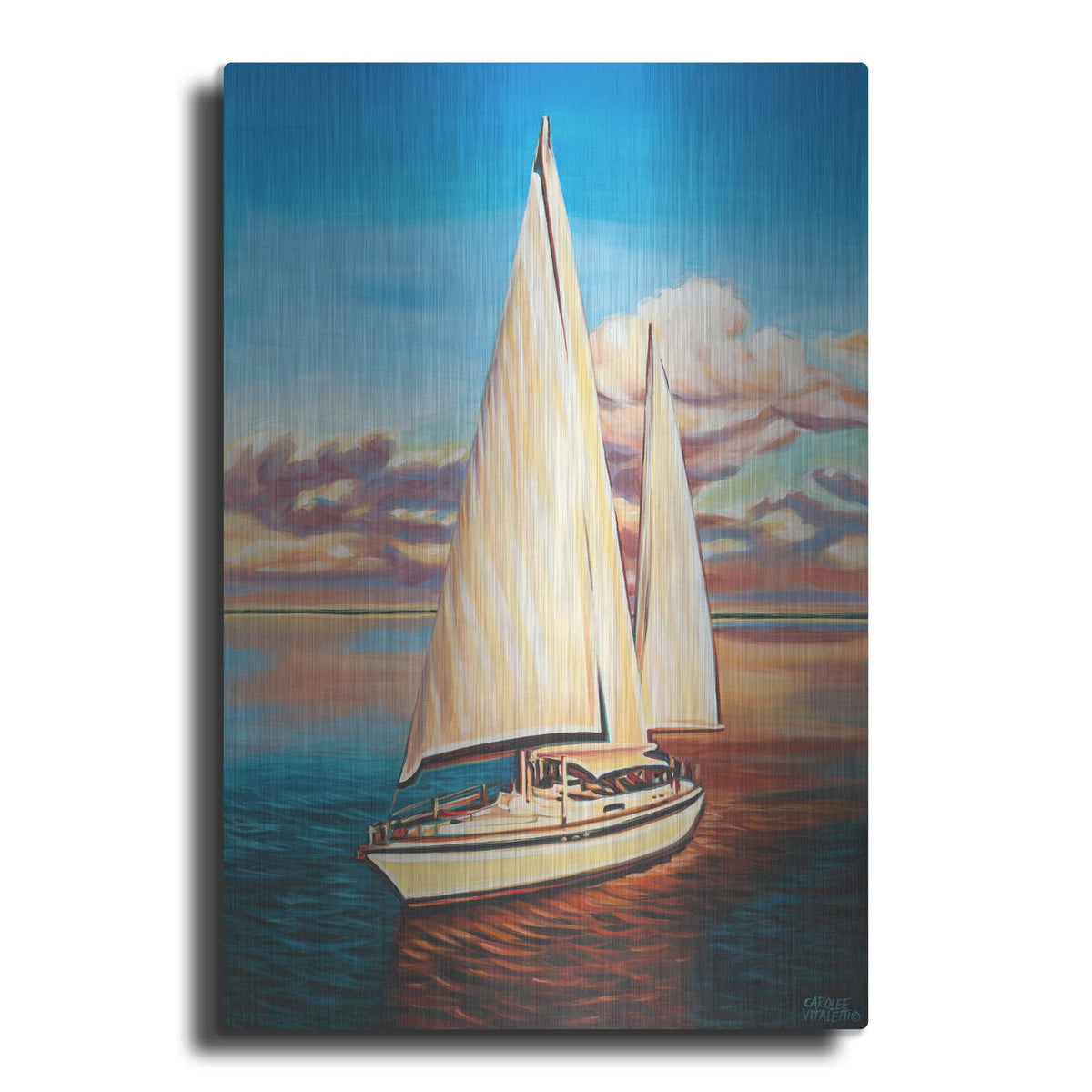 'Sunset Cruise I' by Carolee Vitaletti – Metal Wall Art