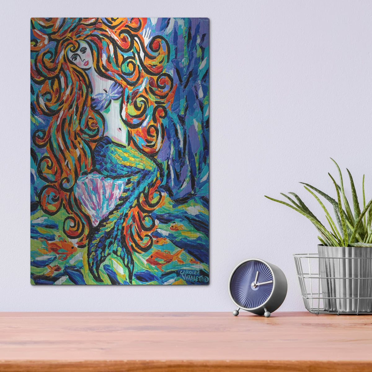 'Ocean Friends III' by Carolee Vitaletti – Metal Wall Art, 12x16 room view
