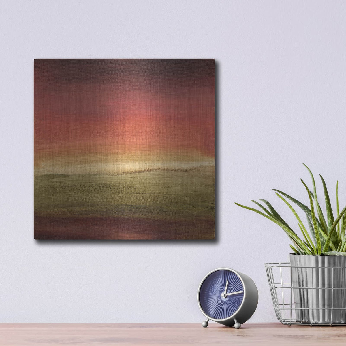 'Abstract Horizon I' by Ethan Harper – Metal Wall Art, 12x12 room view