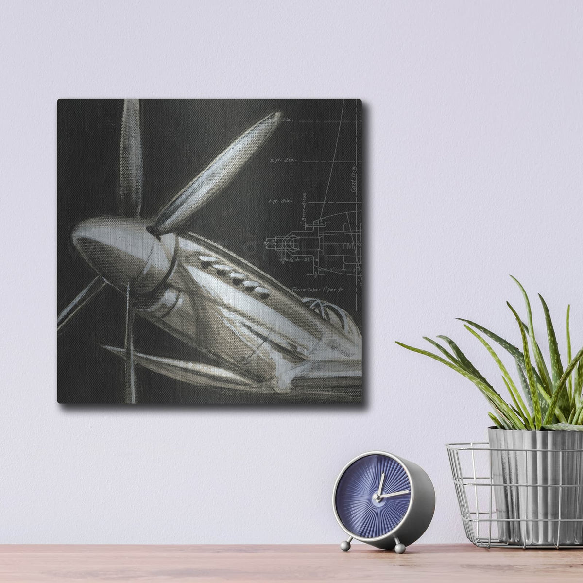 'Aerial Navigation II' by Ethan Harper – Metal Wall Art, 12x12 room view