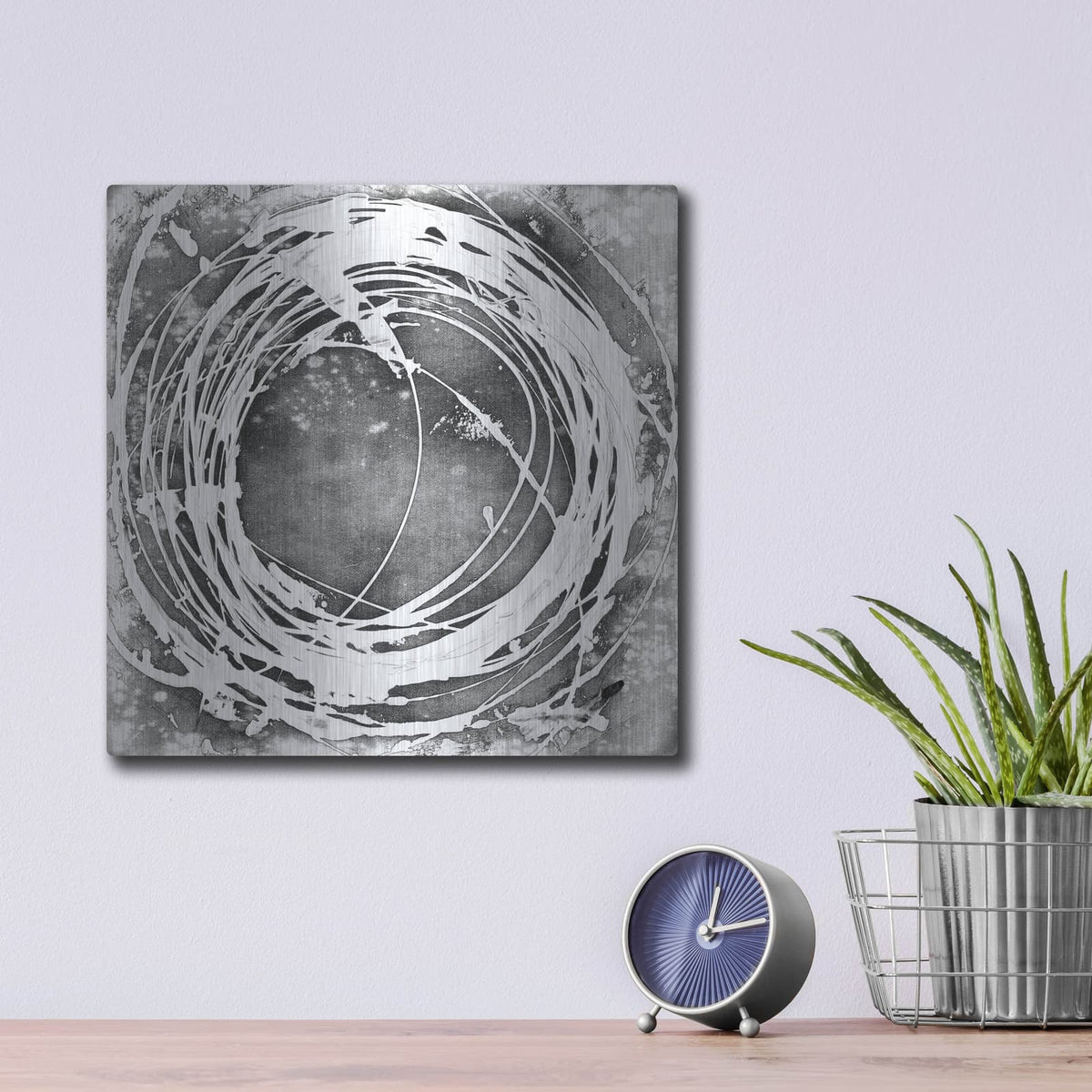 'Three-Sixty I' by Ethan Harper – Metal Wall Art, 12x12 room view