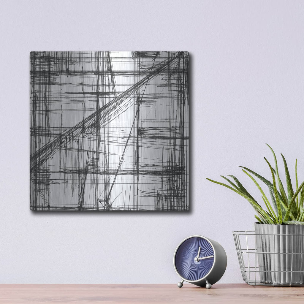 'Intersect I' by Ethan Harper – Metal Wall Art, 12x12 room view