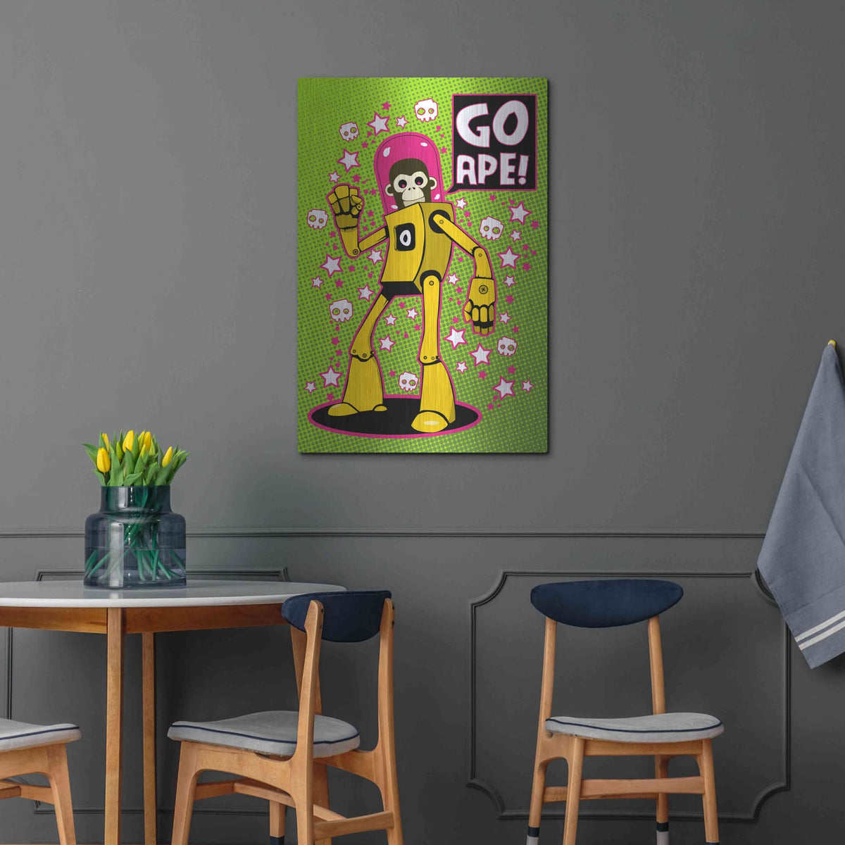 'Go Ape' by Craig Snodgrass – Metal Wall Art, 24x36 room view
