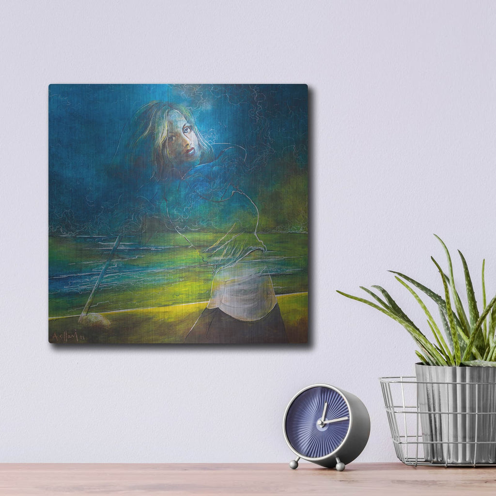 'The Golfer II' by Samedin Asllani – Metal Wall Art, 12x12 room view