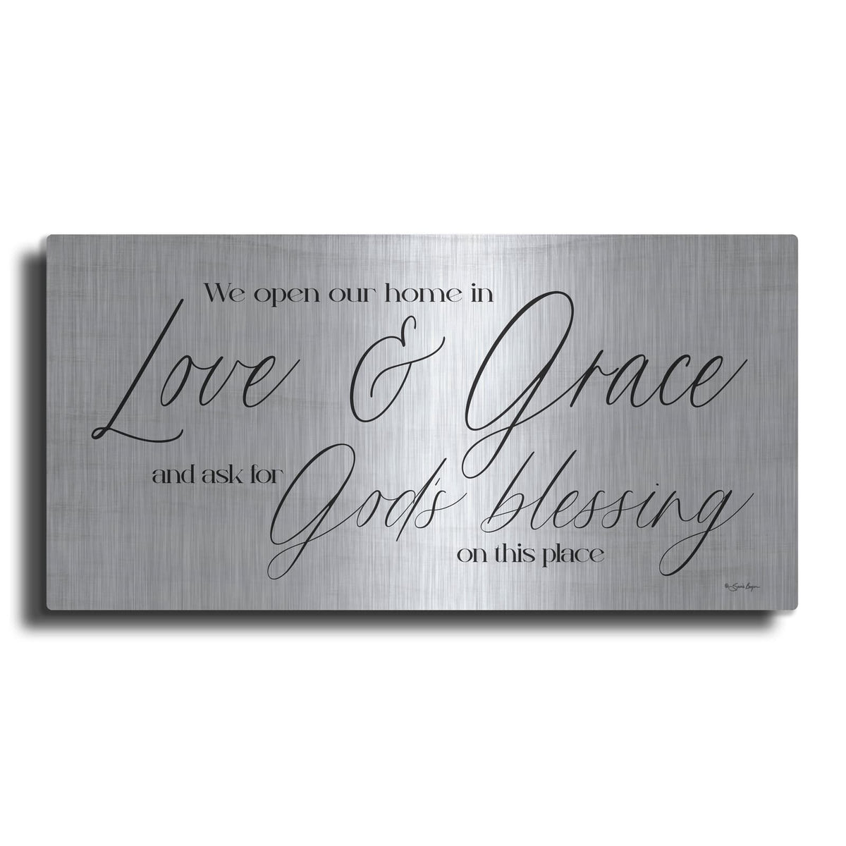 'In Love & Grace' by Susie Boyer – Metal Wall Art