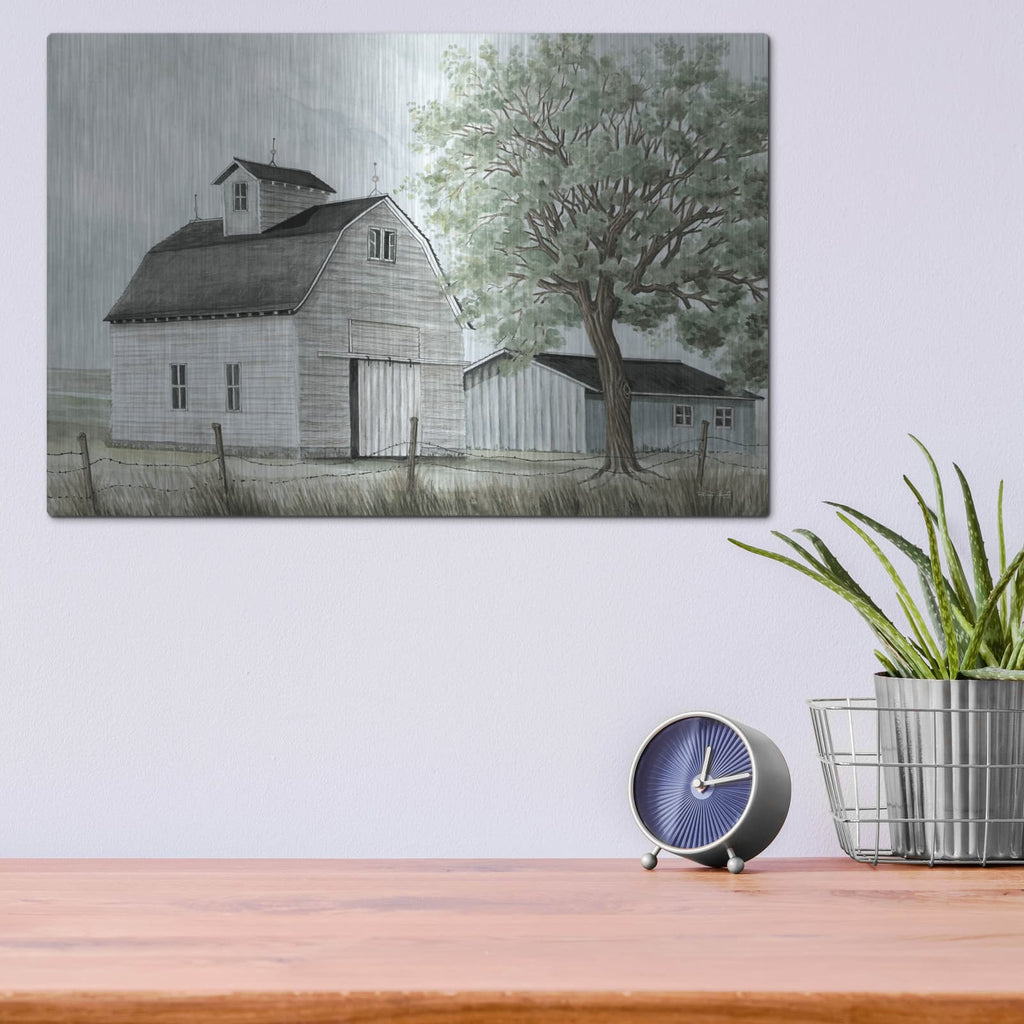 'Back Country Barn' by Cindy Jacobs – Metal Wall Art, 16x12 room view