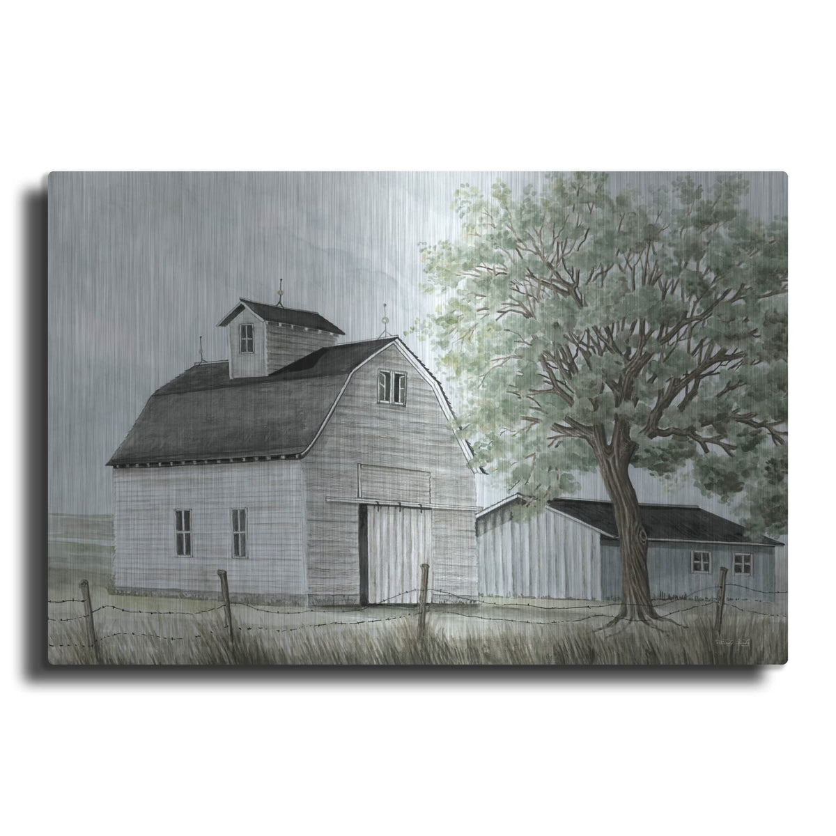'Back Country Barn' by Cindy Jacobs – Metal Wall Art