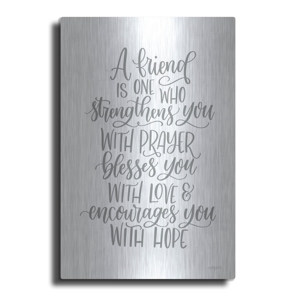 'A Friend' by Imperfect Dust – Metal Wall Art
