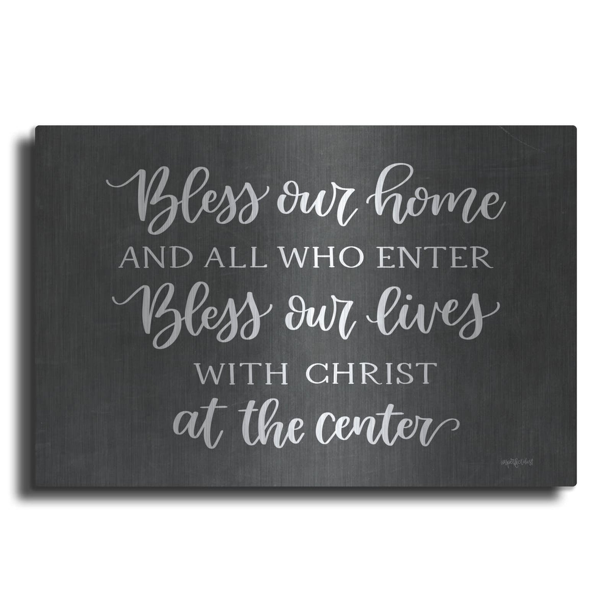 'Bless Our Home' by Imperfect Dust – Metal Wall Art
