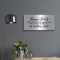 'No Matter What' by Imperfect Dust – Metal Wall Art, 24x12 room view