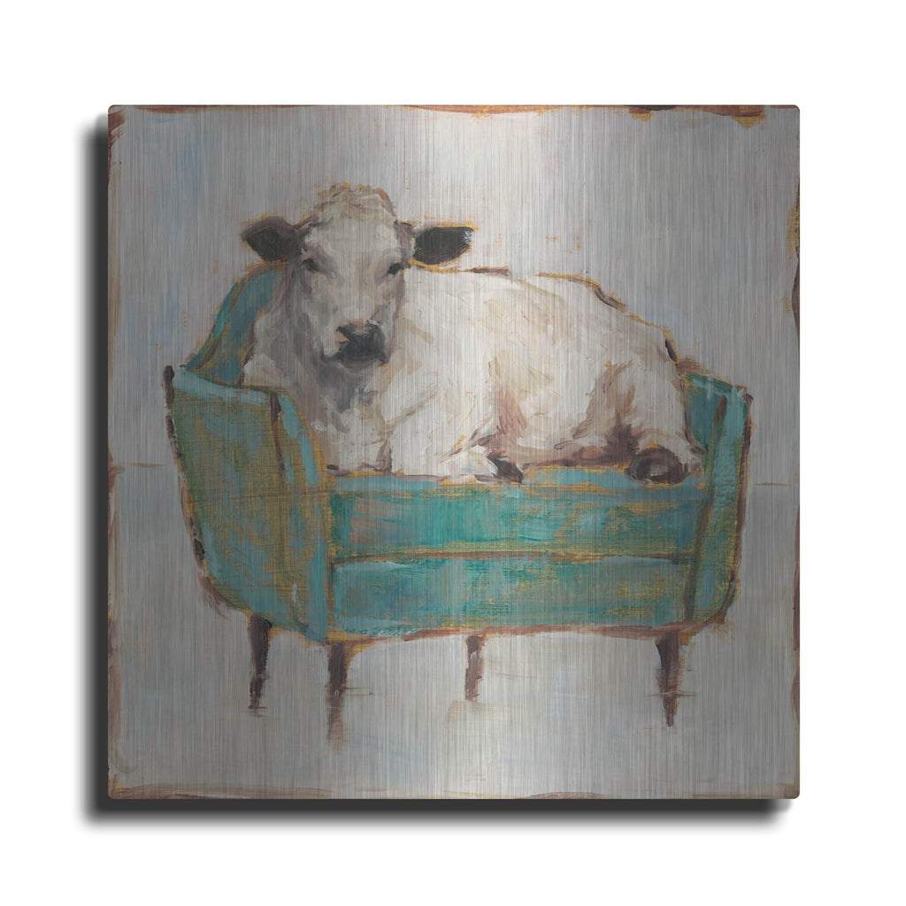 'Moo-ving In I' by Ethan Harper – Metal Wall Art