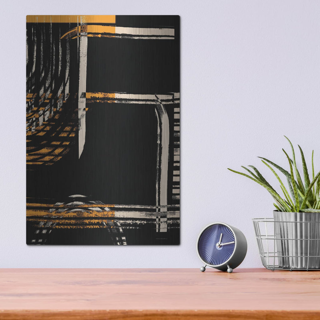 'Taxi Line at the Airport 1' by Kamdon Kreations – Metal Wall Art, 12x16 room view