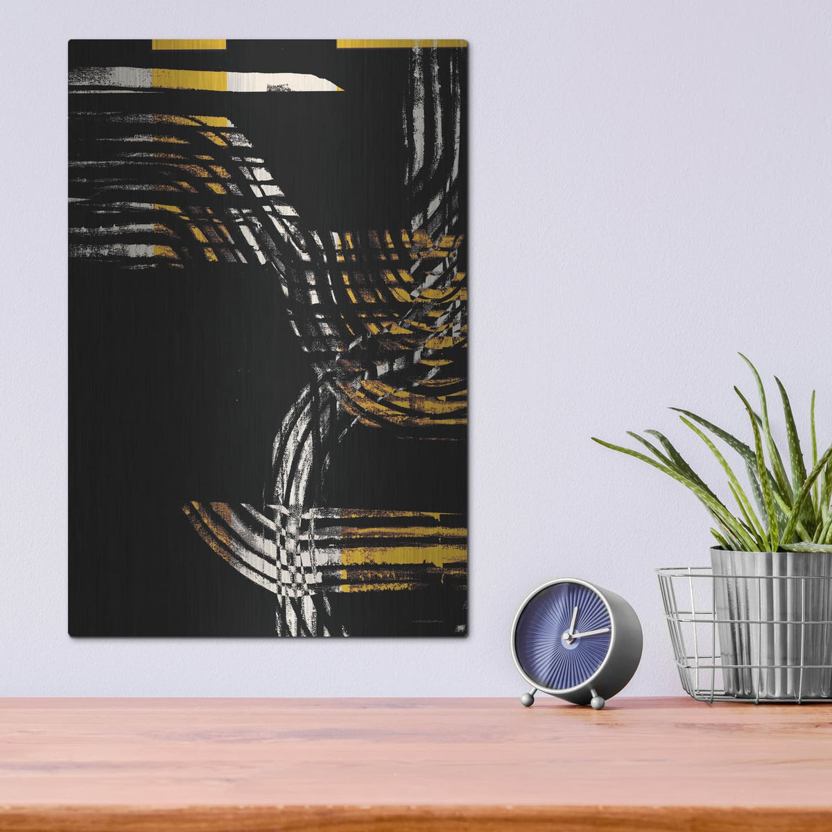 'Taxi Line at the Airport 2' by Kamdon Kreations – Metal Wall Art, 12x16 room view
