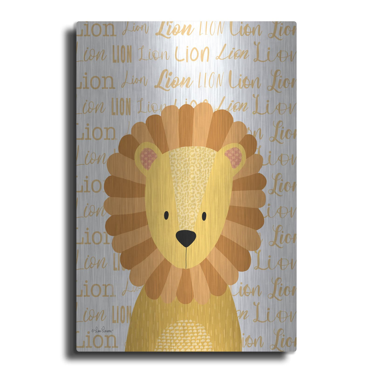 'Baby Lion' by Lisa Larson – Metal Wall Art