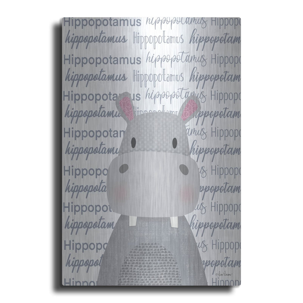 'Baby Hippo' by Lisa Larson – Metal Wall Art