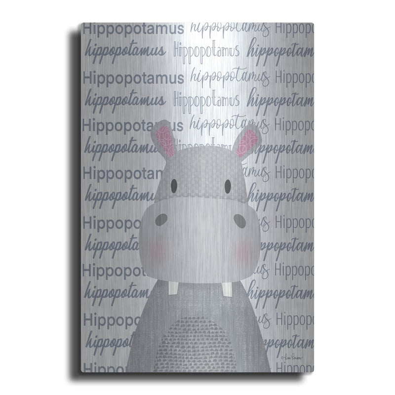 'Baby Hippo' by Lisa Larson – Metal Wall Art