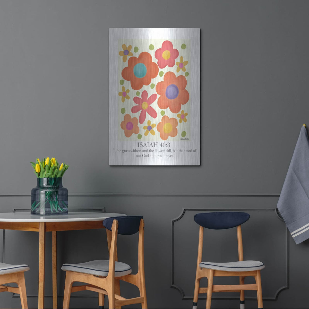 'The Word of Our God' by Lisa Larson – Metal Wall Art, 24x36 room view