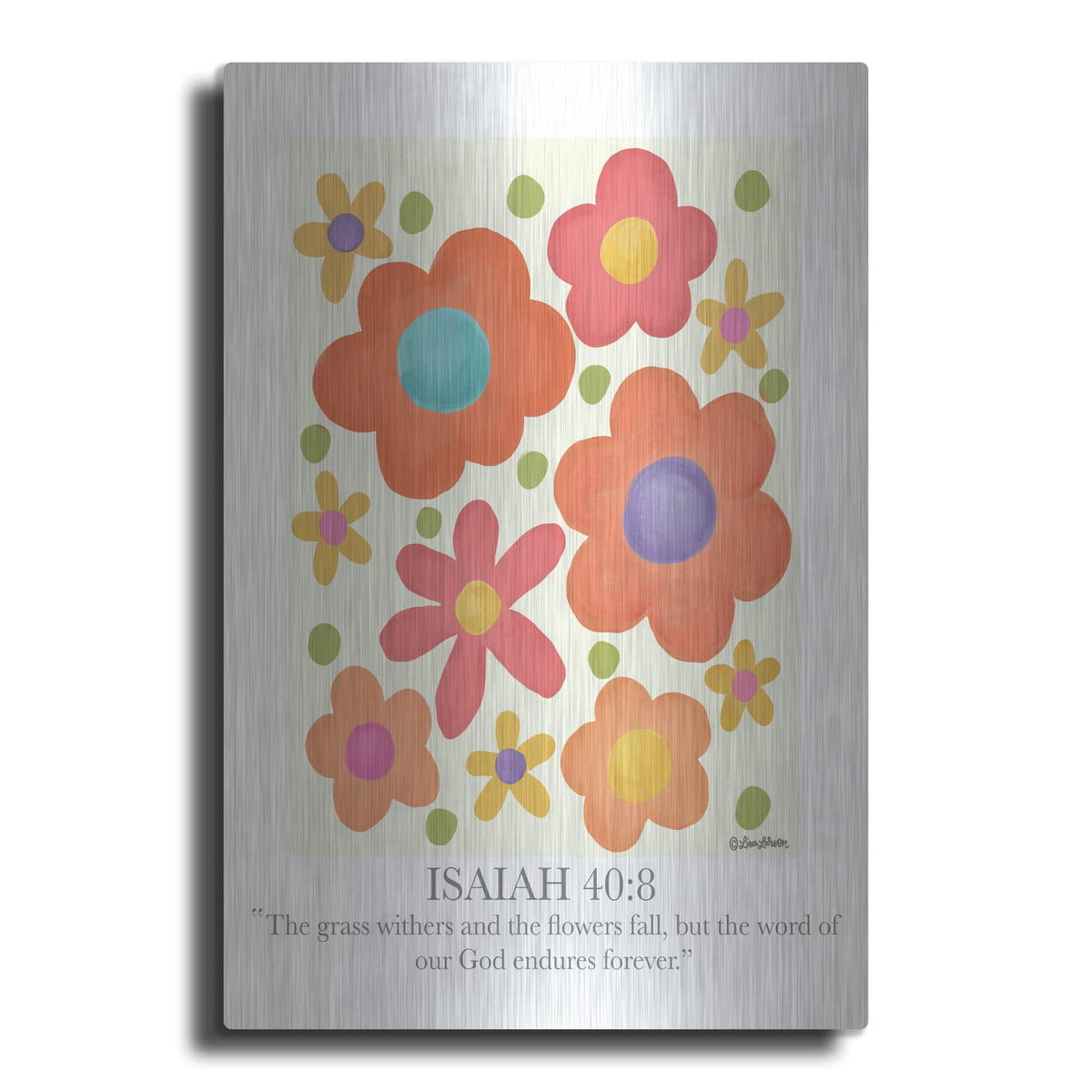'The Word of Our God' by Lisa Larson – Metal Wall Art