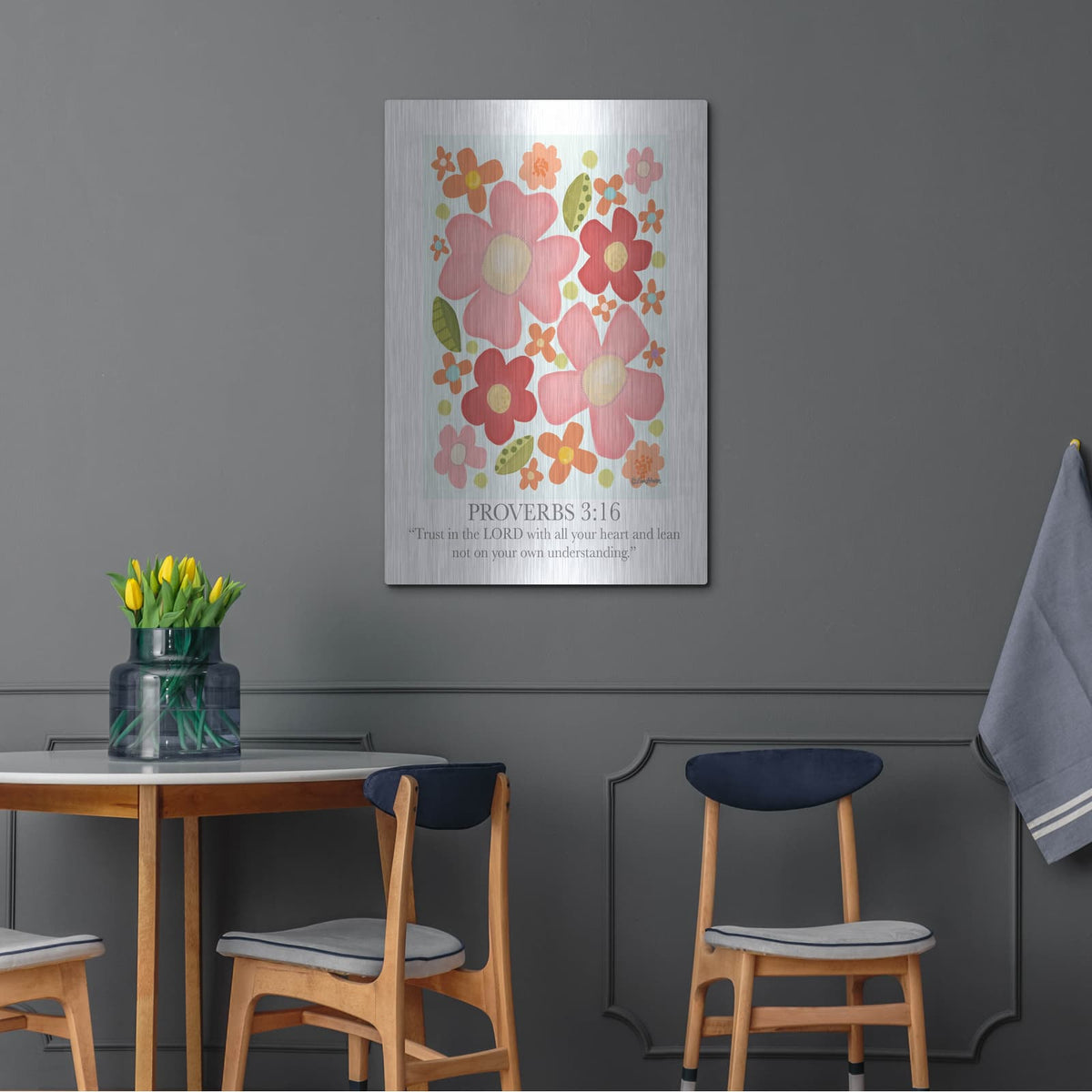 'Trust in the Lord' by Lisa Larson – Metal Wall Art, 24x36 room view