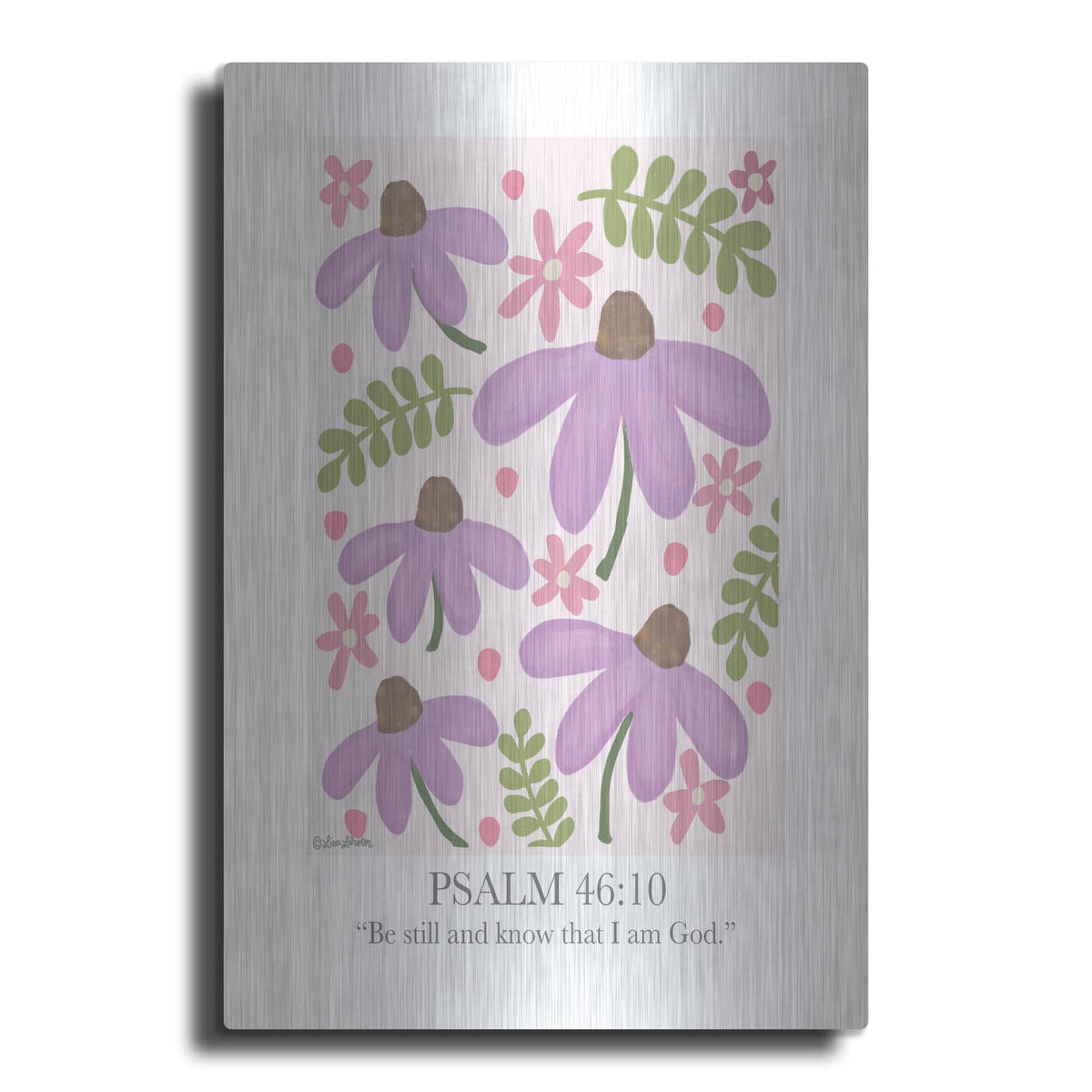 'Be Still and Know' by Lisa Larson – Metal Wall Art