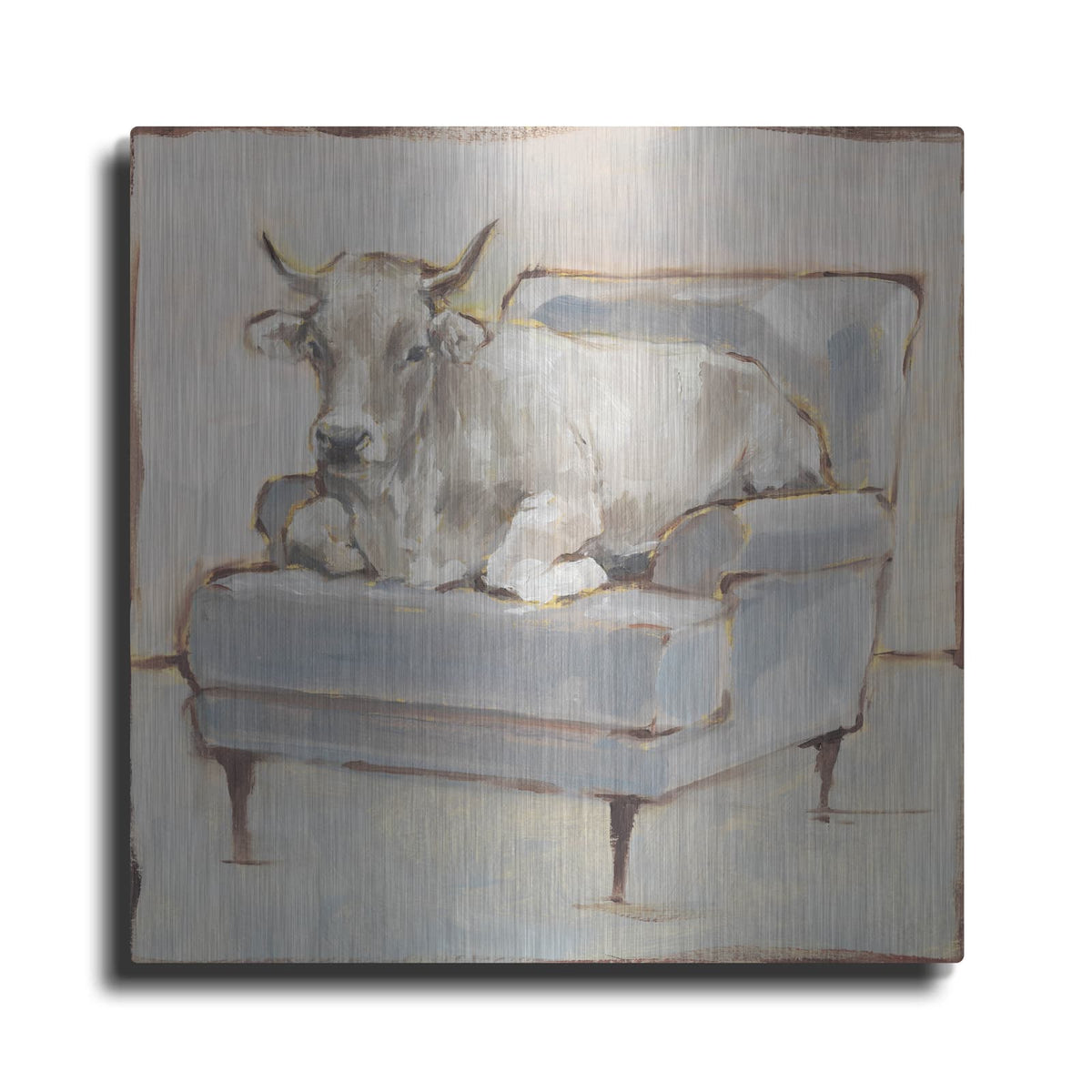 'Moo-ving In III' by Ethan Harper – Metal Wall Art