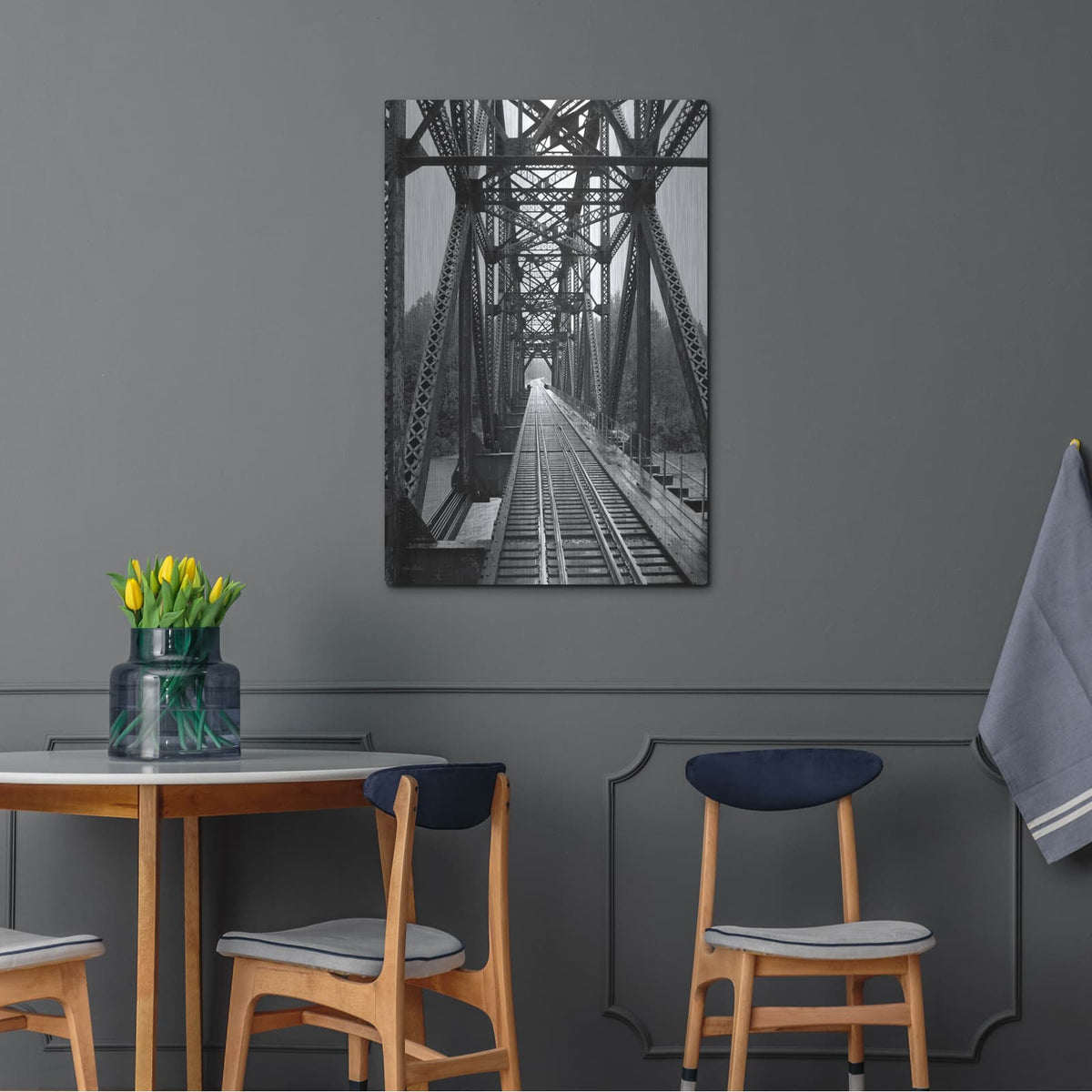 'The Alaskan Railroad' by Lori Deiter – Metal Wall Art, 24x36 room view
