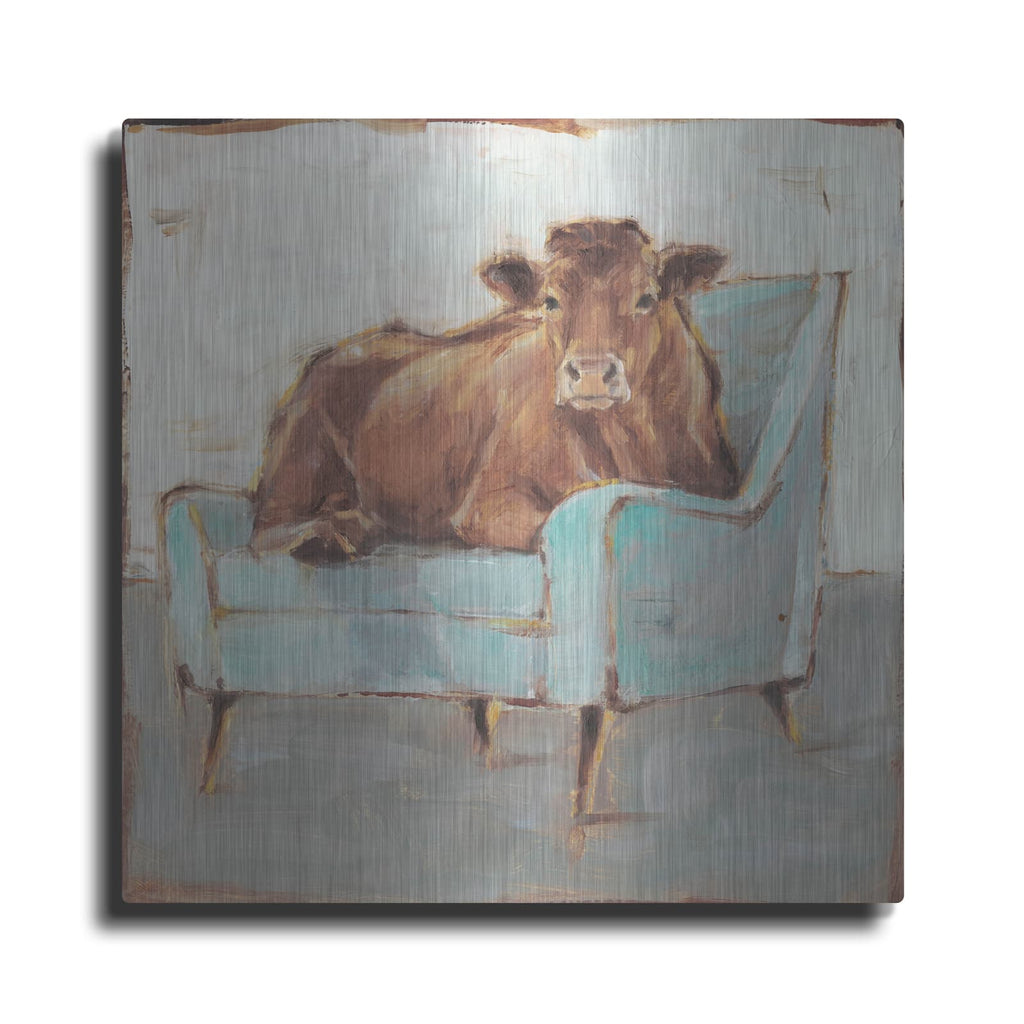 'Moo-ving In IV' by Ethan Harper – Metal Wall Art