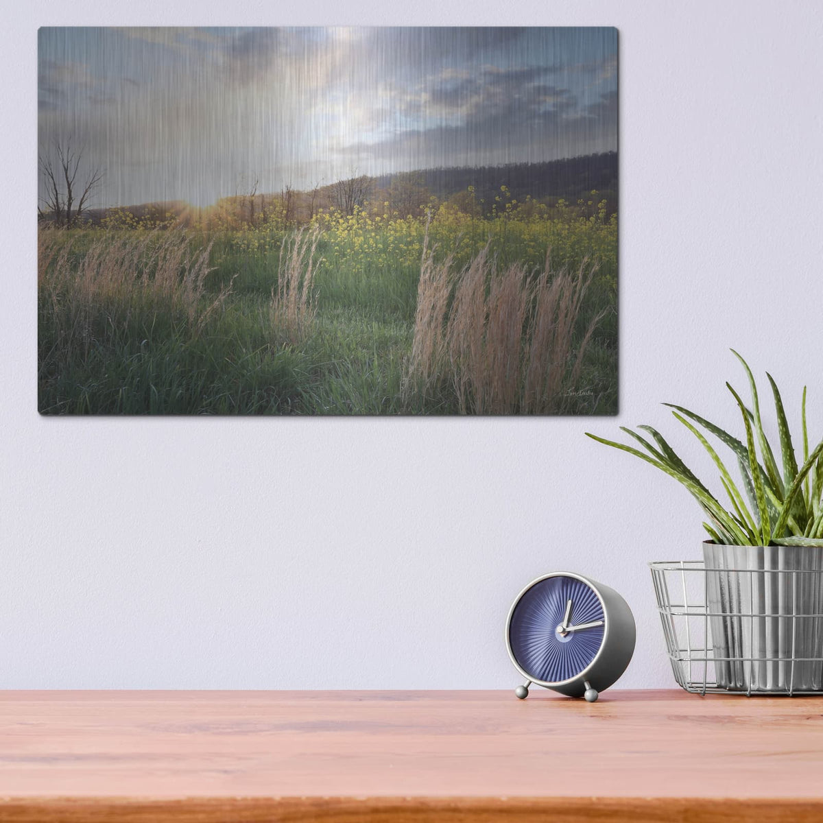 'Country Sunset' by Lori Deiter – Metal Wall Art, 16x12 room view
