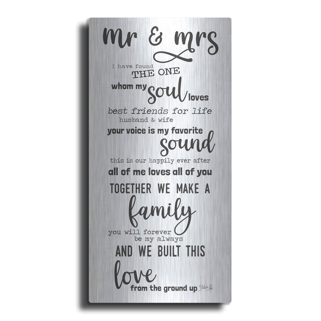 'Mr. & Mrs. Love Notes' by Marla Rae – Metal Wall Art