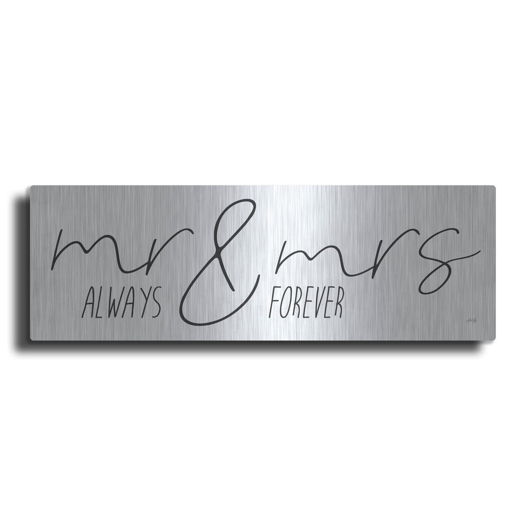 'Mr. & Mrs. Always & Forever' by Marla Rae – Metal Wall Art