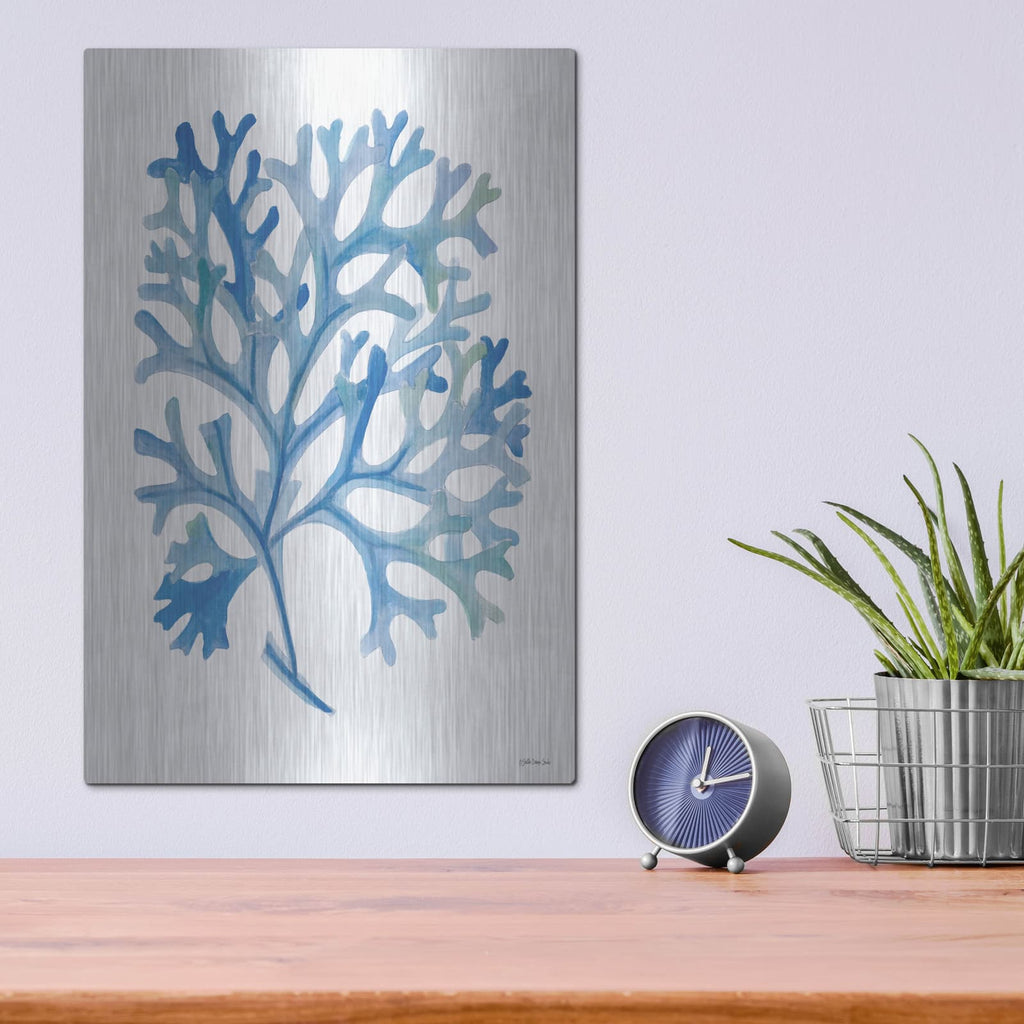 'Coral 4' by Stellar Design Studio – Metal Wall Art, 12x16 room view
