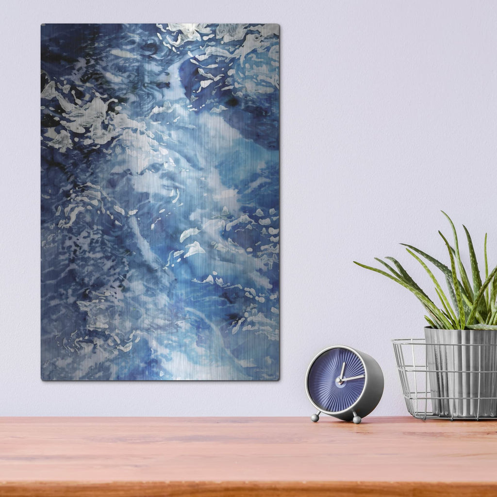 'Great Waves' by Stellar Design Studio – Metal Wall Art, 12x16 room view