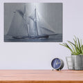 'Indigo Yacht 4' by Stellar Design Studio – Metal Wall Art, 16x12 room view