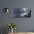 'Shark Swim 2' by Stellar Design Studio – Metal Wall Art, 24x12 room view