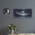 'Shark Swim 3' by Stellar Design Studio – Metal Wall Art, 24x12 room view