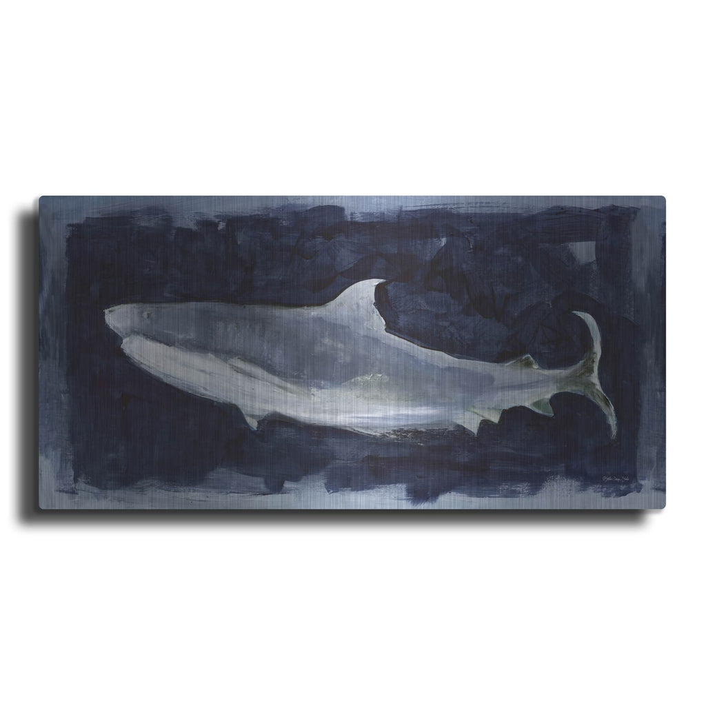 'Shark Swim 3' by Stellar Design Studio – Metal Wall Art