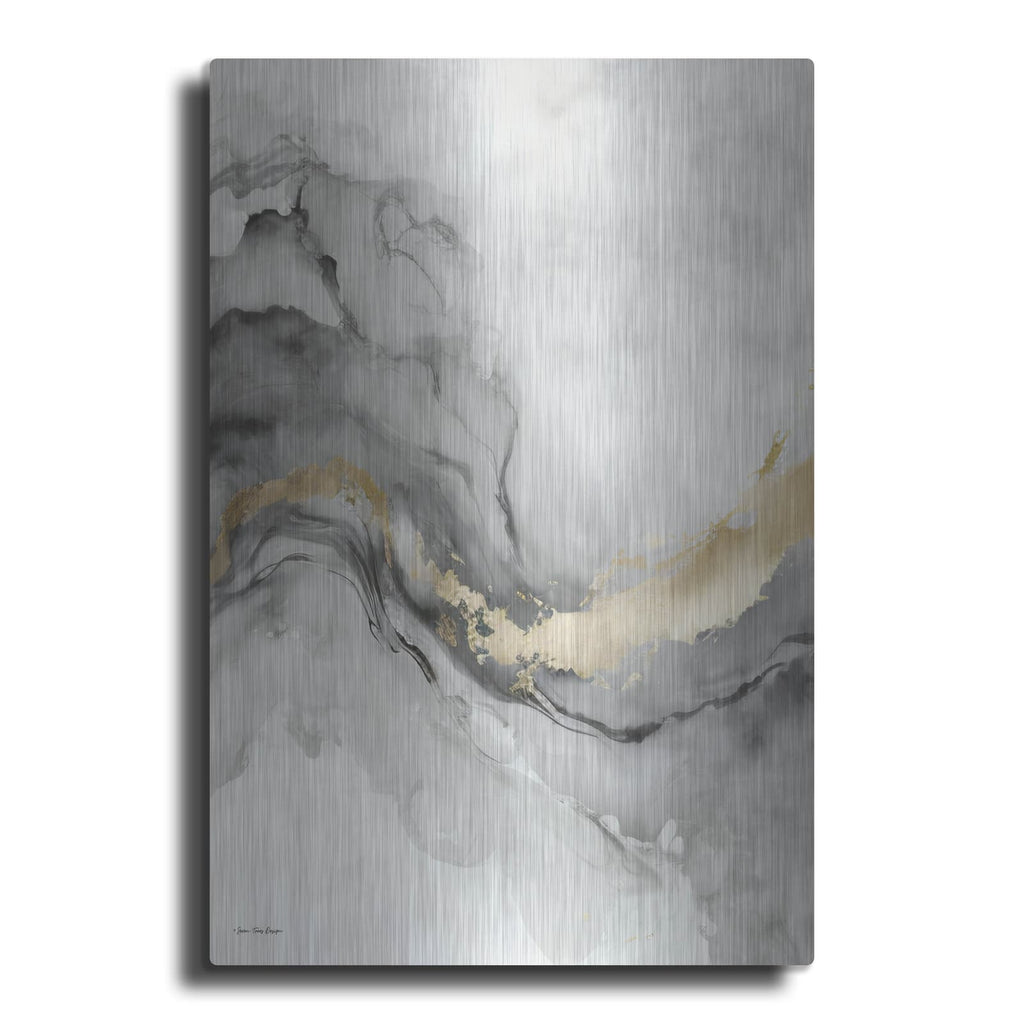 'Gray Art Marble I' by Seven Trees Design – Metal Wall Art