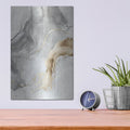 'Gray Art Marble II' by Seven Trees Design – Metal Wall Art, 12x16 room view
