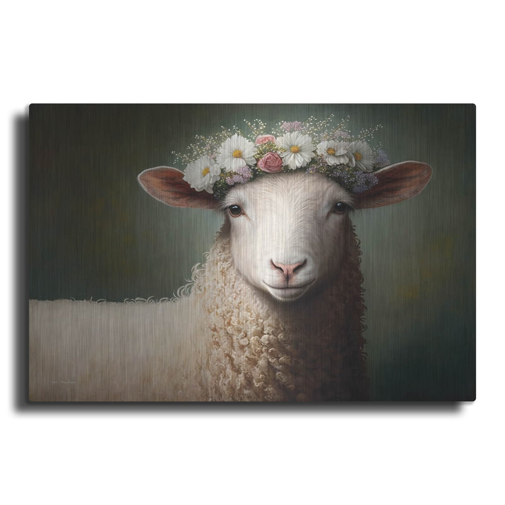 'Sheep Queen' by Seven Trees Design – Metal Wall Art